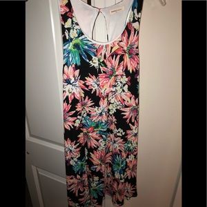 Black/ Multicolor Floral Summer Dress
